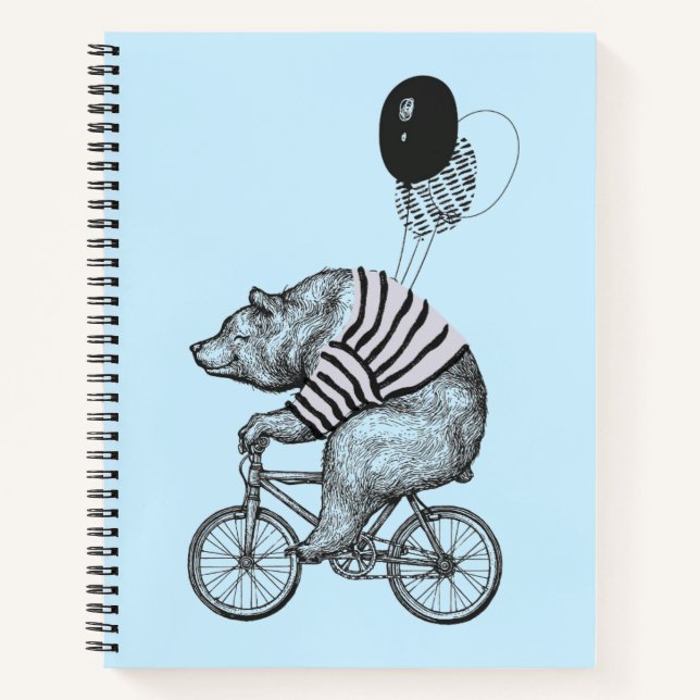 Carnet Bicyclette à ballon (Devant)