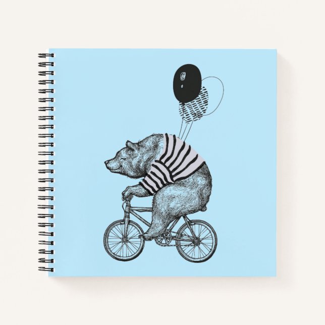 Carnet Bicyclette à ballon (Devant)