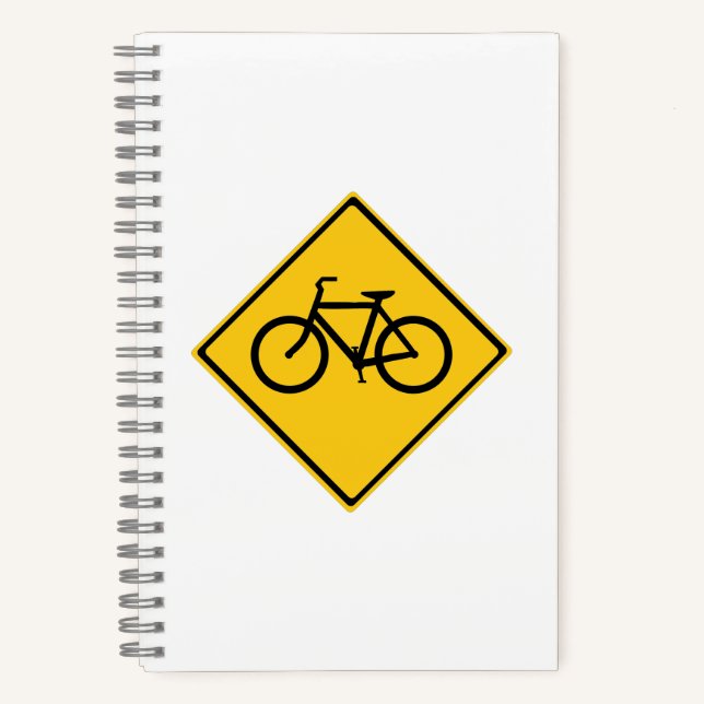 Carnet Bicyclette pour panneau routier (Recto)
