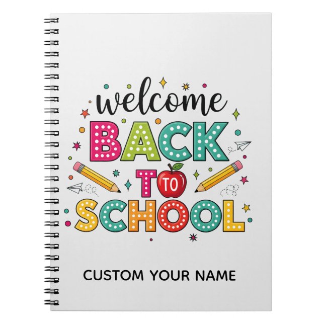 Carnet Bienvenue à la rentrée des classes (Devant)