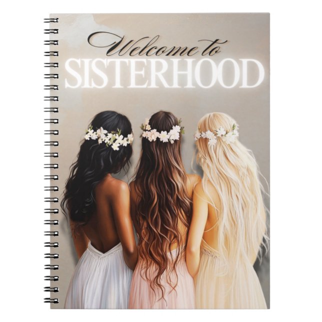 Carnet Bienvenue À La Sisterhood (Devant)