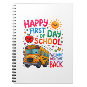 Carnet Bienvenue à l'école Jour de rentrée heureux Prof B