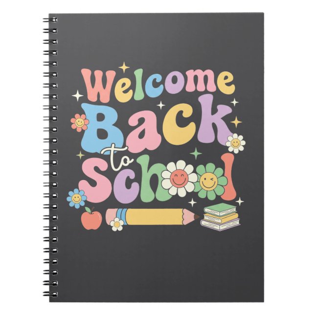 Carnet Bienvenue à l'école pour la rentrée des classes En (Devant)