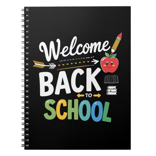 Carnet Bienvenue à l'école, premier jour d'école, enseign (Devant)