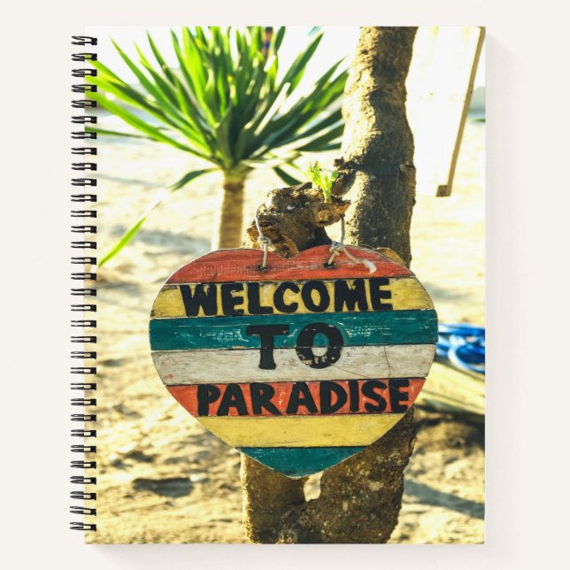 Carnet Bienvenue à paradise Beach Ocean (Devant)