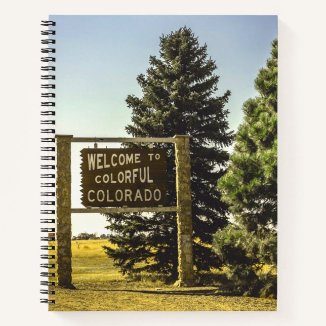 Carnet Bienvenue au Colorado coloré (Devant)