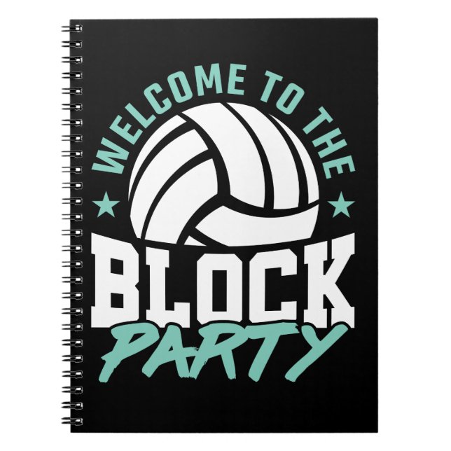 Carnet Bienvenue dans le jeu de volley-ball Funny Party B (Devant)