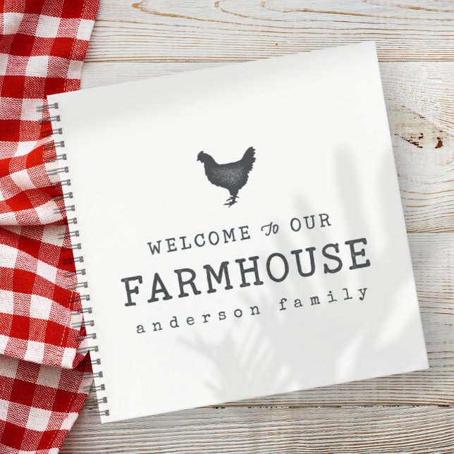 Carnet Bienvenue dans notre ferme Pays Poulet rustique (Créateur téléchargé)
