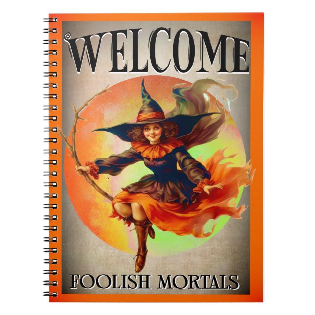 Carnet Bienvenue Mortal Halloween Witch (Devant)
