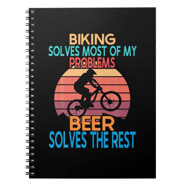 Carnet Bière Et Vélo Anniversaire (Devant)