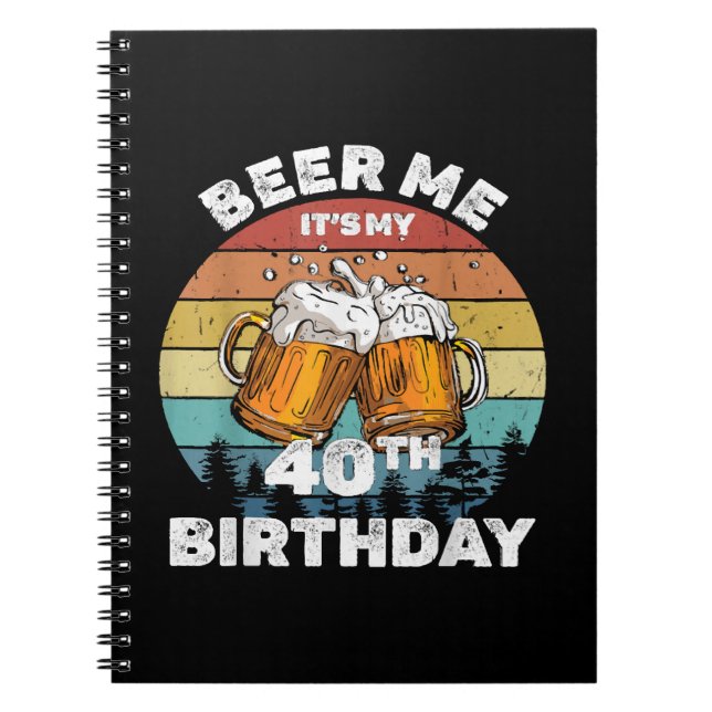 Carnet Bière pour moi, c'est mon 40e anniversaire (Devant)