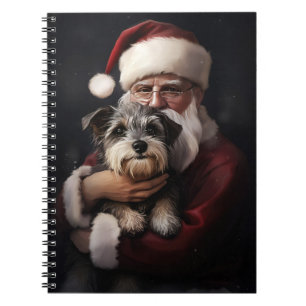 Carnet Biewer Terrier Avec Noël Festif Du Père Noël