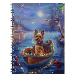 Carnet Biewer Terrier Noël Festive Voyage