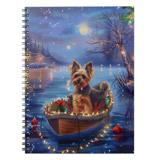 Carnet Biewer Terrier Noël Festive Voyage (Devant)