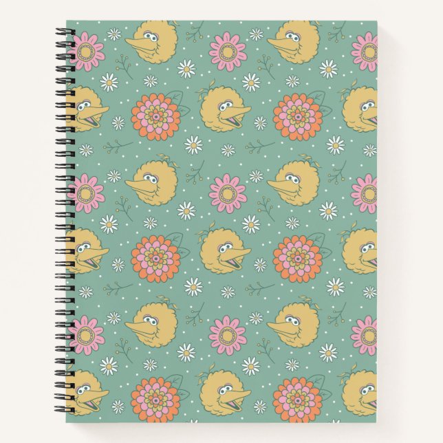 Carnet Big Bird | Good Vibes Floral Pattern (Devant)