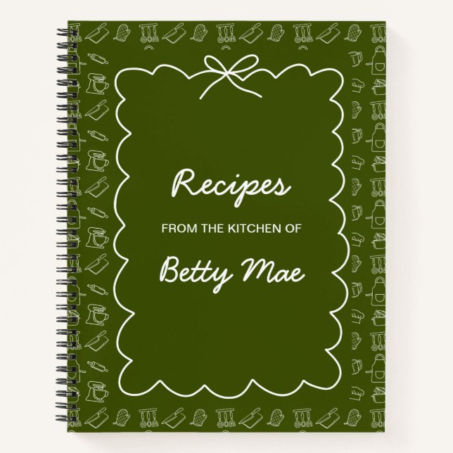Carnet Big Blank Cookbook Write Your Own Favorite Recipe  (Devant)