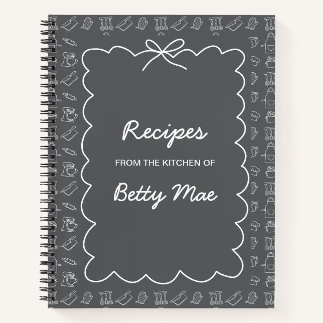 Carnet Big Blank Cookbook Write Your Own Favorite Recipe  (Devant)