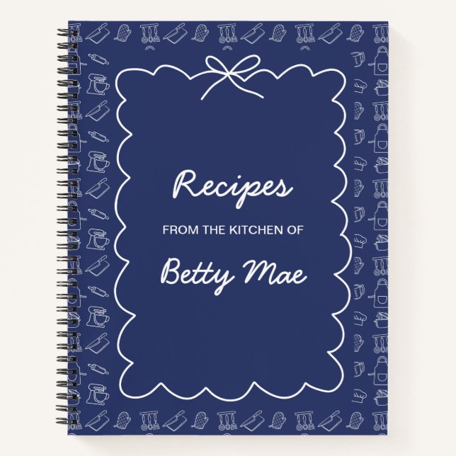 Carnet Big Blank Cookbook Write Your Own Favorite Recipe  (Devant)