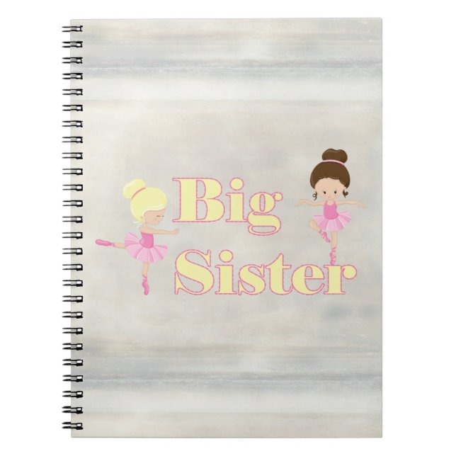 Carnet Big Soeur Danser Ballerina  (Devant)