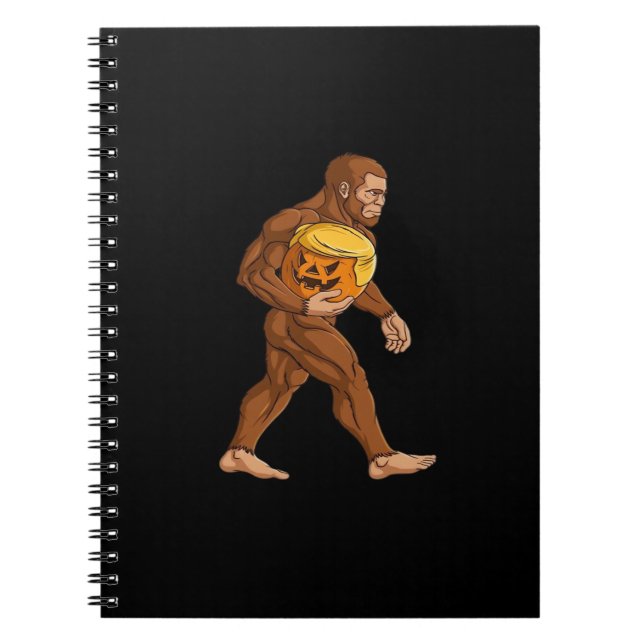 Carnet Bigfoot Halloween Trumpkin Citrouille classique (Devant)