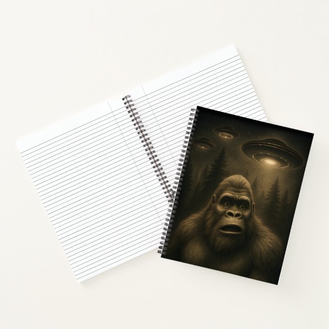 Carnet Bigfoot Sasquatch Alien UFO Funny (Intérieur)
