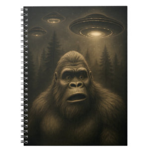 Carnet Bigfoot Sasquatch Alien UFO Funny