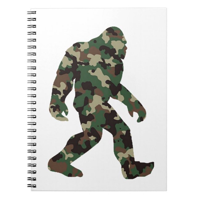 Carnet Bigfoot Sasquatch Camouflage (Devant)
