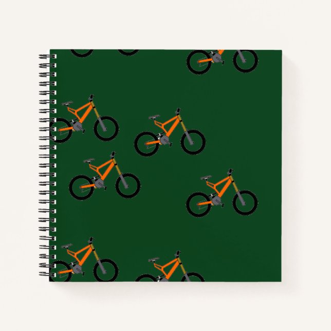 Carnet Bikes on green (Devant)