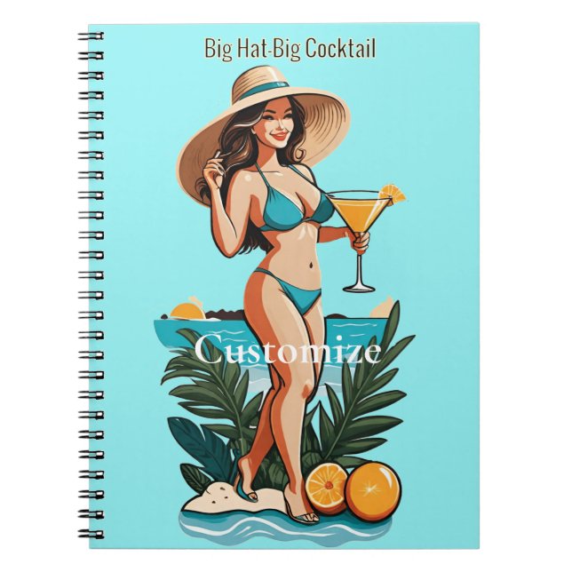 Carnet Bikini Babe Big Casquette - Big Cocktail Thunder_C (Devant)