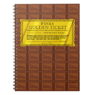 Carnet Billet d'or Willy Wonka