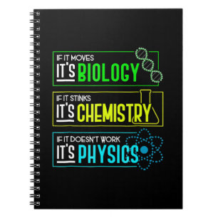 Carnet Biologie amusante Chimie Physique Sciences Nerd