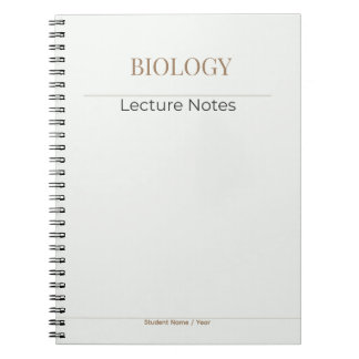 Carnet Biology Notebook – Minimal Academic Edition