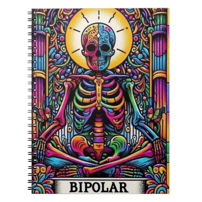 Carnet Bipolar Tarot Card | Mystical Occult  (Devant)