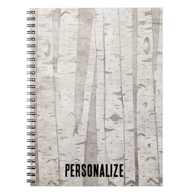 Carnet Birch Trees (Devant)