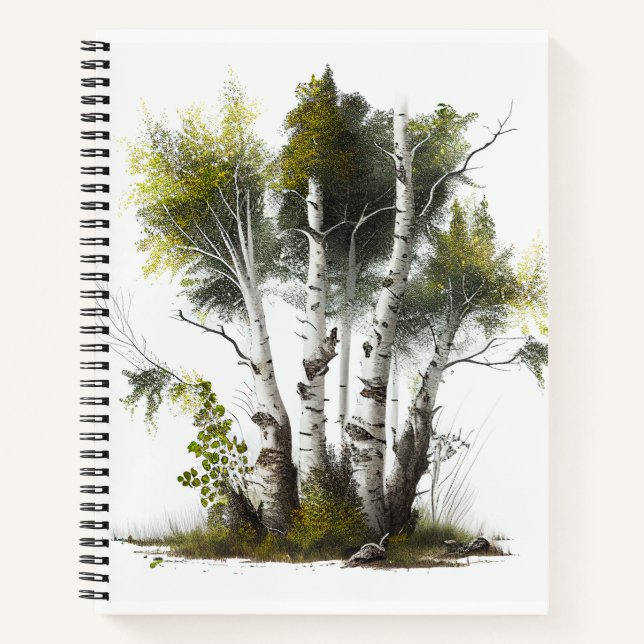 Carnet Birch Trees, Les Birches Irlande du Nord (Devant)