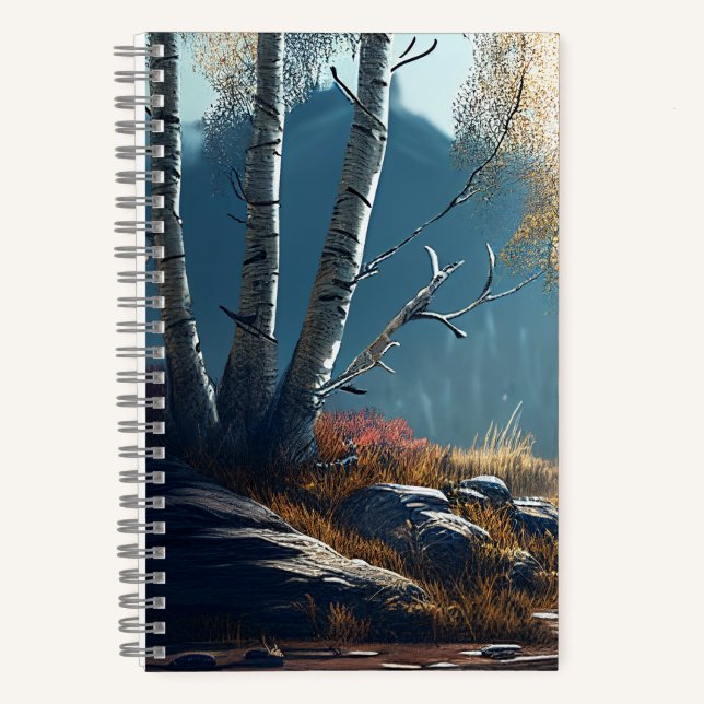 Carnet Birches Northern Ireland Round, Birch View (Recto)