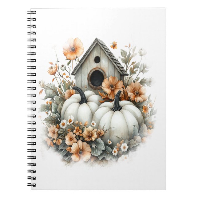 Carnet Birdhouse Shirt Country Citrouille (Devant)