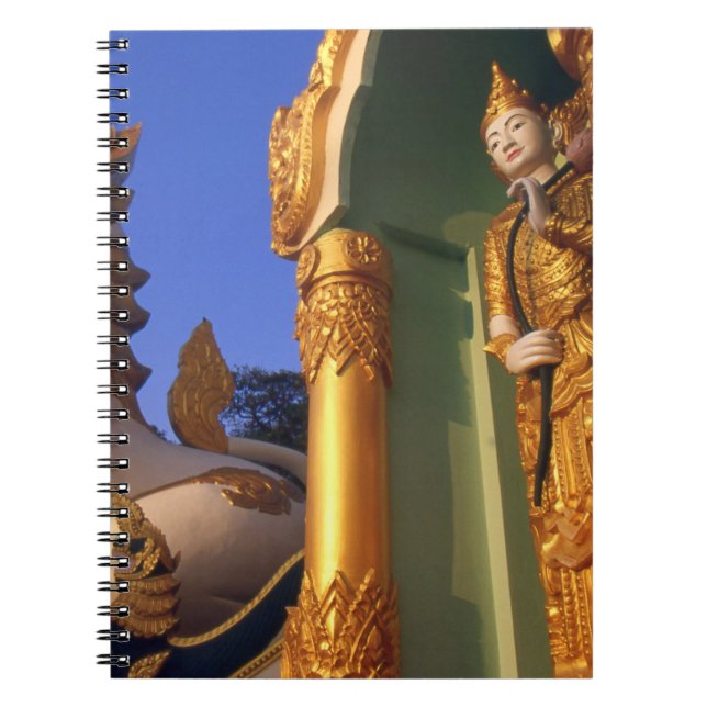 Carnet Birmanie (Myanmar), Rangoon (Yangon) Temple (Devant)