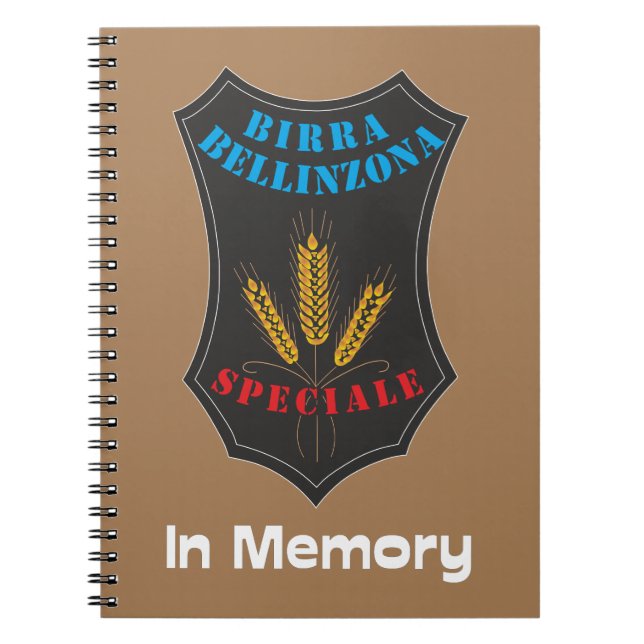 Carnet Birra Bellinzone Svizzera Nootbook (Devant)