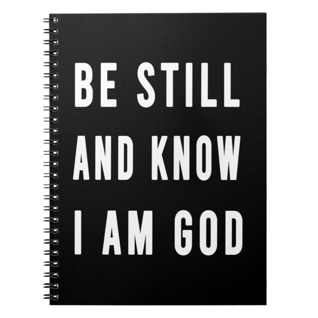 Carnet Birthday Gift Be Still And Know I Am Go (Devant)