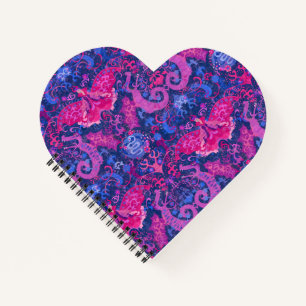 Carnet Bisexual Dragon Damask - Bi Pride Drapeau Couleurs