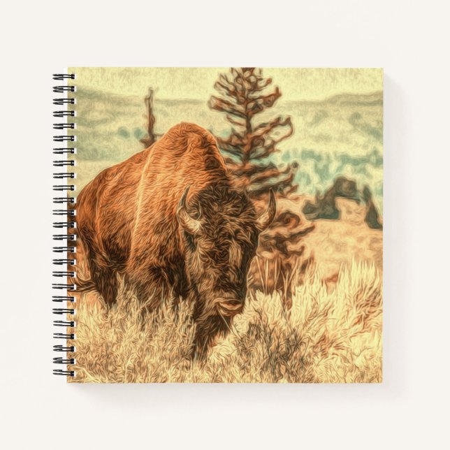 Carnet Bison sauvage des bois (Devant)