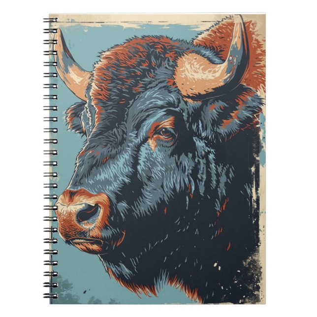 Carnet Bison vintage (Devant)