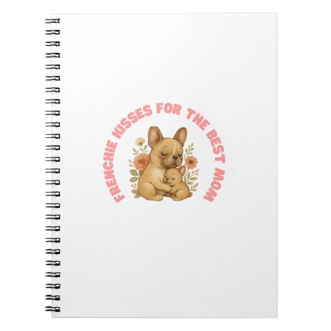 Carnet Bisous de Frenchie pour la meilleure maman Fête de (Devant)