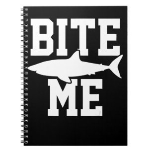 Carnet Bite Me - Cadeau de biologie marine de requin - Oc