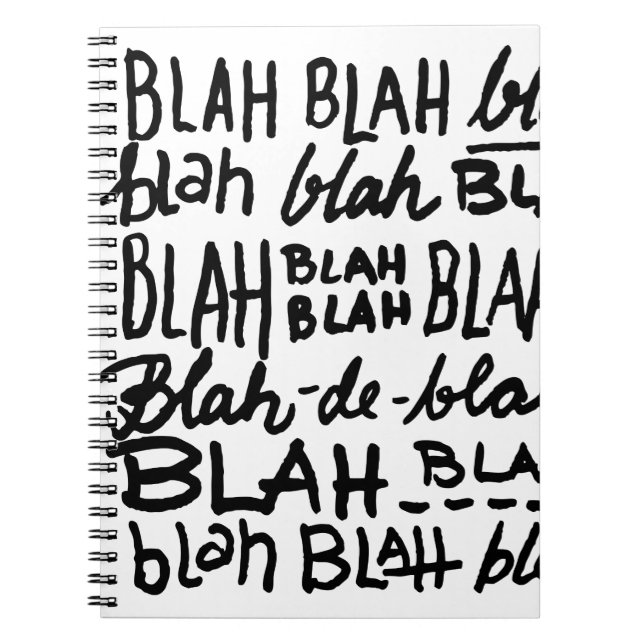 Carnet Bla Bla Bla (Devant)
