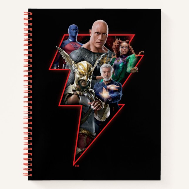 Carnet Black Adam Group Lightning Graphic (Devant)