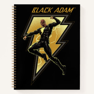 Carnet Black Adam Lightning Bolt Illustration du caractèr