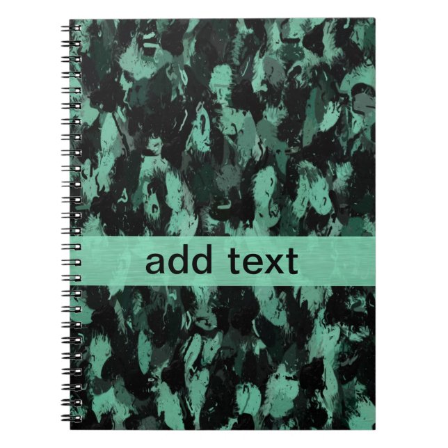 Carnet Black and teal (Devant)