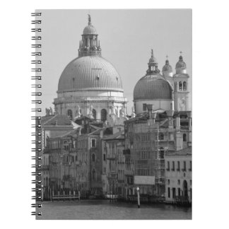 Carnet Black Blanc Grand Canal Venise Italie Voyage